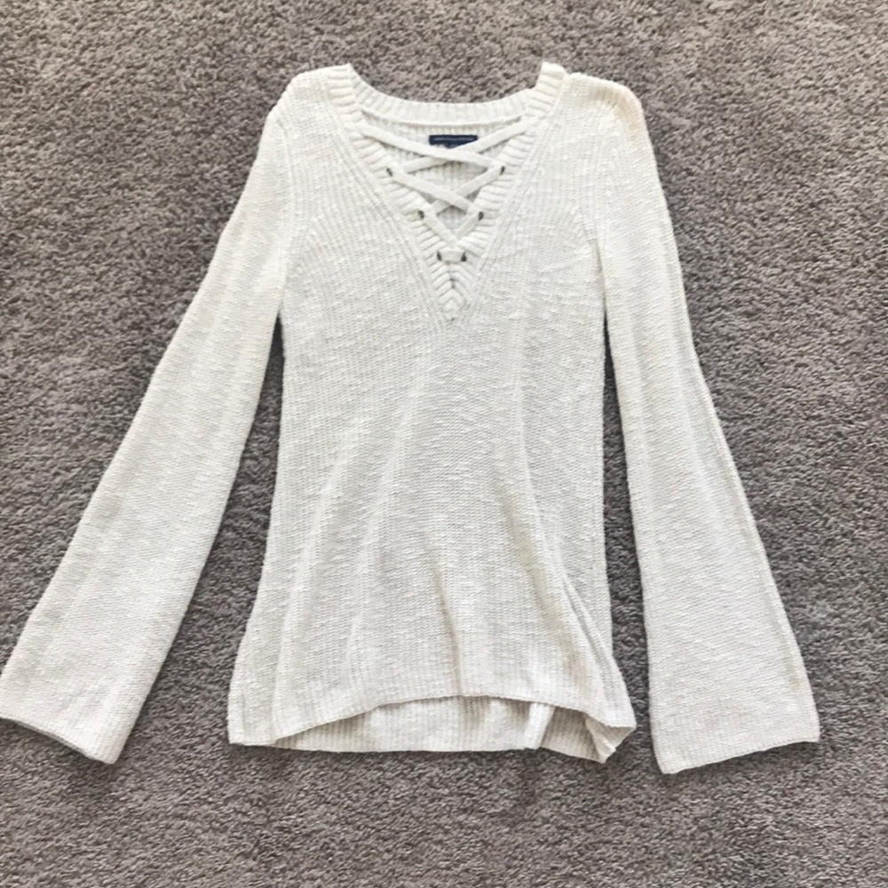 Cream knit sweater
